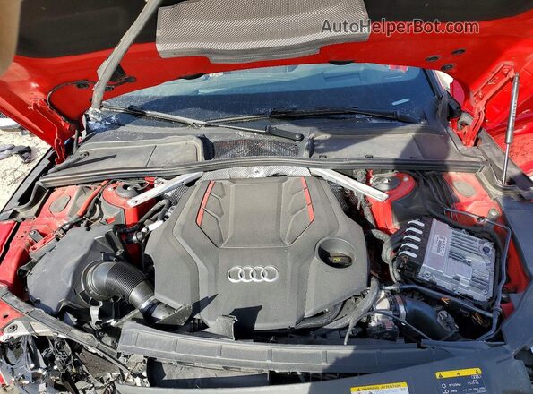 WAUB4CF52PA006076 2023 AUDI S5 Красный Вид задней части салона
