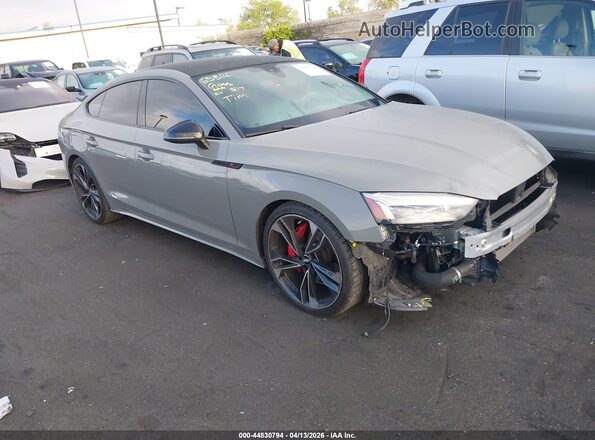 WAUB4CF55MA005449 2021 AUDI S5 Серый Передняя правая четверть