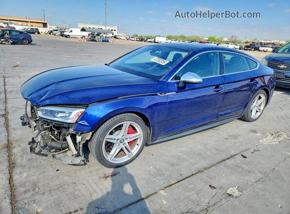 WAUB4CF5XJA028348 2018 AUDI S5 Blue Przód lewy