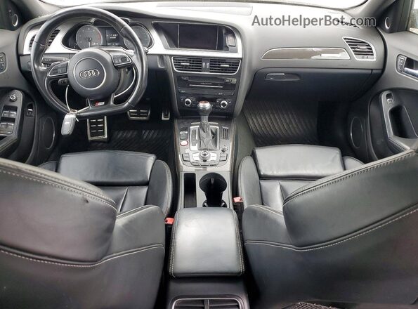 WAUBGAFL0GA006992 2016 AUDI S4 Black წინა პანელის ხედი