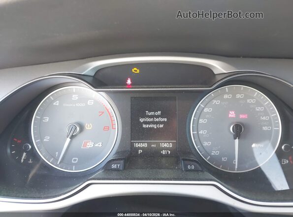 WAUBGAFL0GA011027 2016 AUDI S4 Silver Вид задніх сидінь