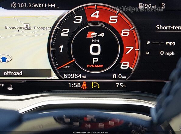 WAUC4AF42JA234635 2018 AUDI S4 Серый 
