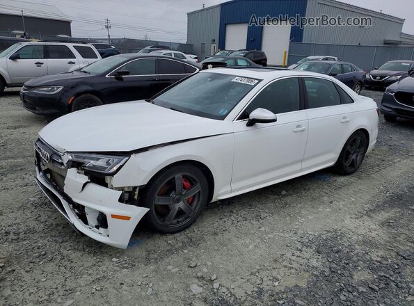 WAUC4AF45KA081816 2019 AUDI S4 Белый Передняя левая четверть