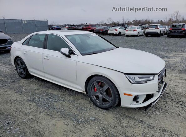 WAUC4AF45KA081816 2019 AUDI S4 Белый Передняя правая четверть