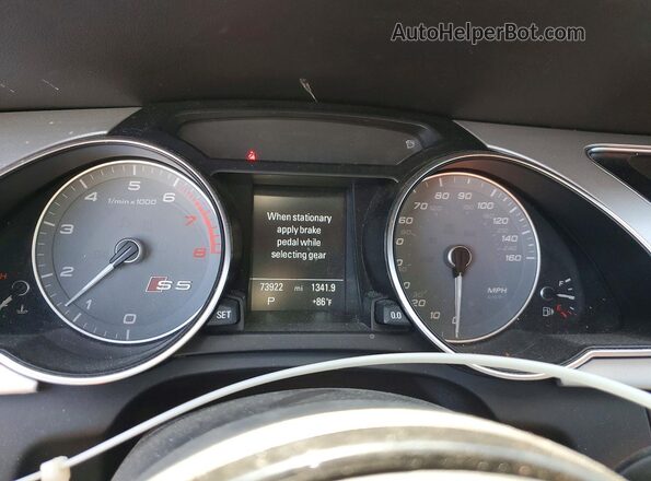 WAUC4AFR5HA001077 2017 AUDI S5 Gray Widok zestawu wskaźników