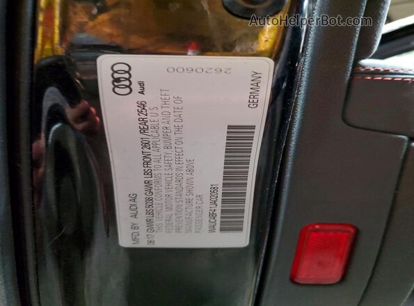 WAUC4BF41JA020581 2018 AUDI S4 Черный Вид подкапотного пространства