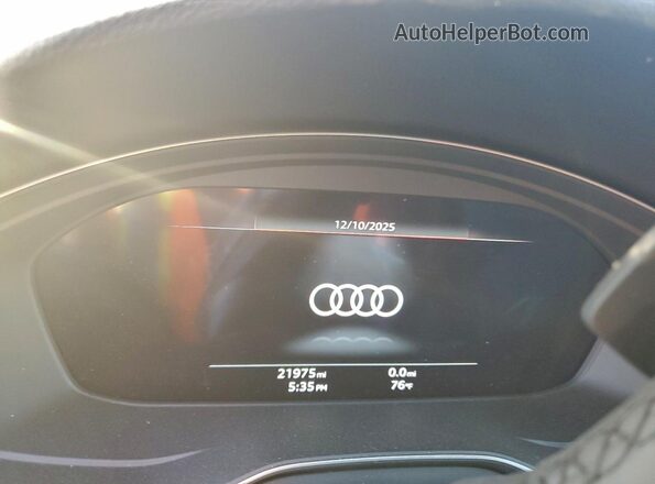 WAUDACF5XSA009107 2025 AUDI OTHER Белый Вид щитка приборов
