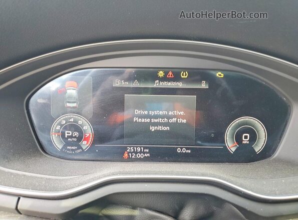 WAUEAAF42MN010831 2021 AUDI OTHER Gray Instrument cluster view