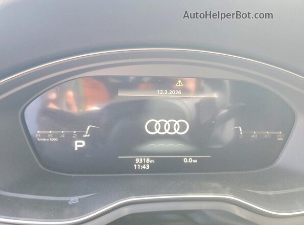 WAUEACF52SA003337 2025 AUDI OTHER Black Vista del cuadro de instrumentos
