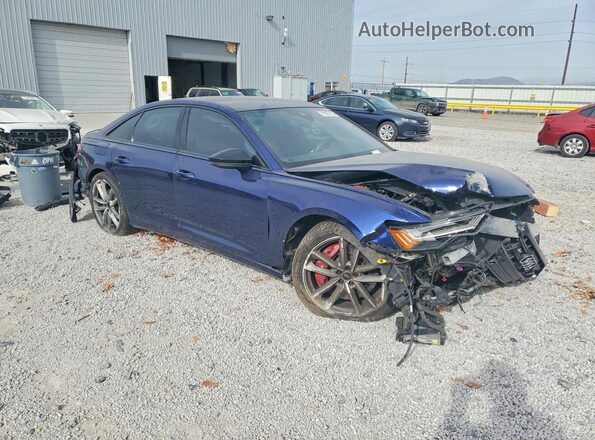 WAUFFAF20LN038761 2020 AUDI S6 Blue Передня права чверть