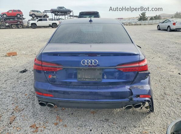 WAUFFAF20LN038761 2020 AUDI S6 Blue Вид ззаду