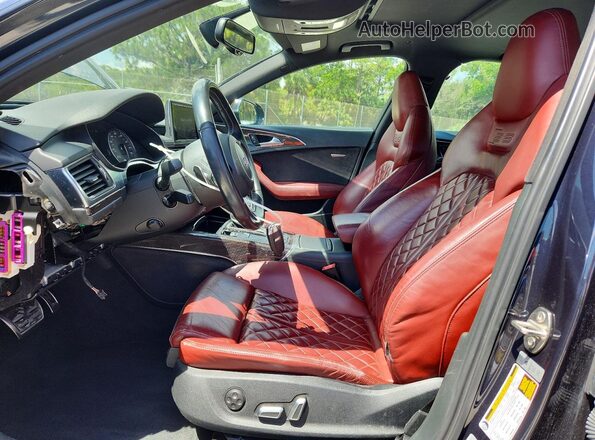 WAUFFBFC7JN072501 2018 AUDI S6 Blue Вид салону спереду