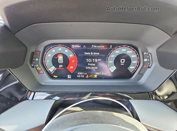 WAUGUDGY8SA068403 2025 AUDI OTHER Черный Вид щитка приборов