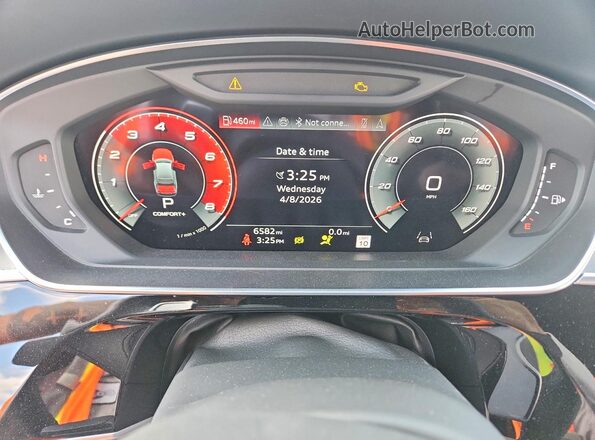 WAULSAF86RN005064 2024 AUDI S8 Black Սարքավորումների վահանակի տեսք