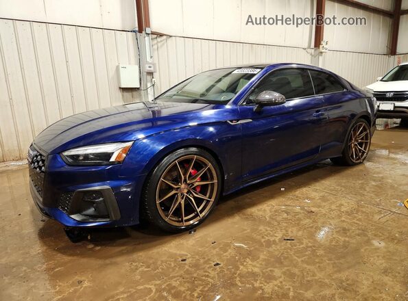 WAUP4AF52MA011624 2021 AUDI S5 Blue Vista tres cuartos delantera izquierda