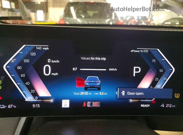 WB523CF08SCU04038 2025 BMW IX Blue Instrument cluster view