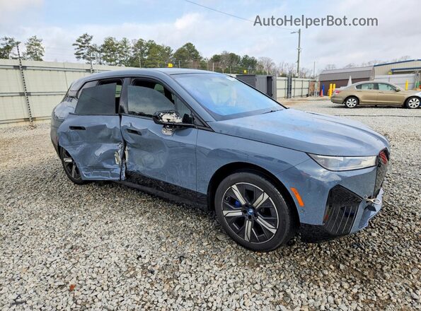 WB523CF09RCN79618 2024 BMW IX Синий Передняя правая четверть