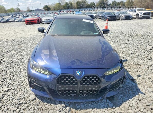 WBA13AW03NFM47089 2022 BMW M4 Blue Vista frontal