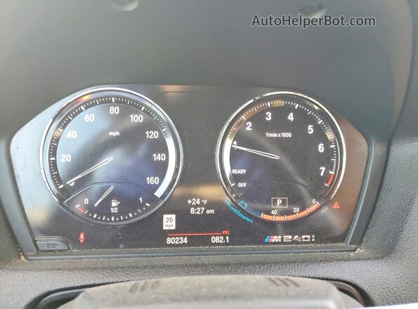 WBA2N1C55KVC28587 2019 BMW M2 White Vista del cuadro de instrumentos