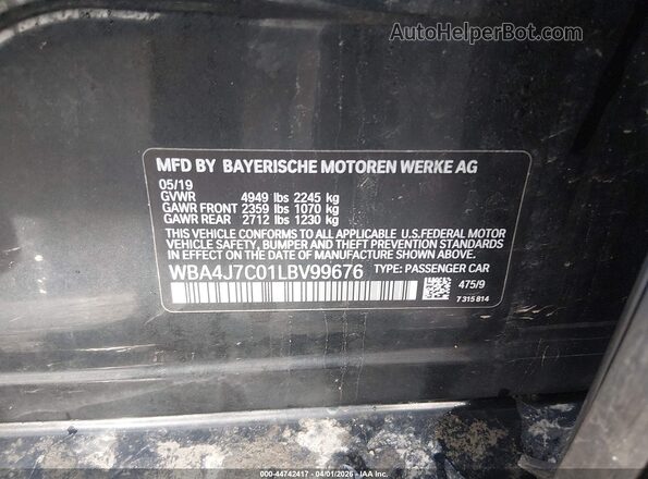 WBA4J7C01LBV99676 2020 BMW OTHER Black Widok komory silnika