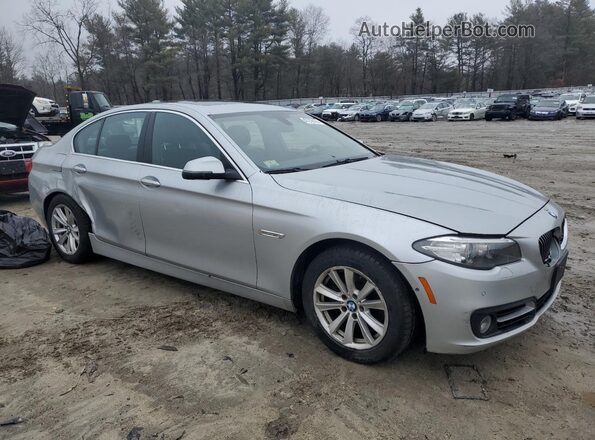 WBA5A7C51GG145291 2016 BMW 5 SERIES Серебряный Передняя правая четверть