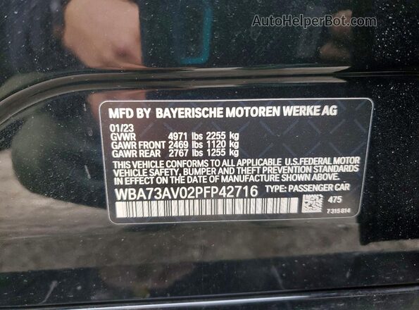 WBA73AV02PFP42716 2023 BMW OTHER Black Widok komory silnika