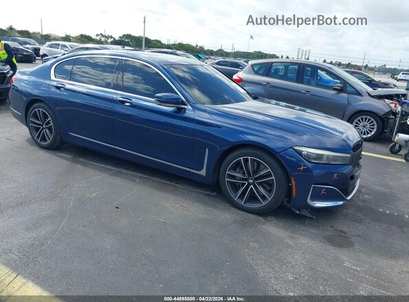 WBA7U2C09MCF58587 2021 BMW OTHER Blue Delantero derecho