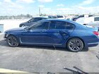 2021 Bmw 750i Xdrive Blue vin: WBA7U2C09MCF58587