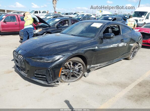 WBA83AP02NCH84788 2022 BMW M4 Черный Передняя левая четверть