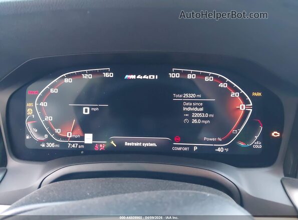 WBA83AP04PCL95280 2023 BMW M4 White Widok tylnych siedzeń