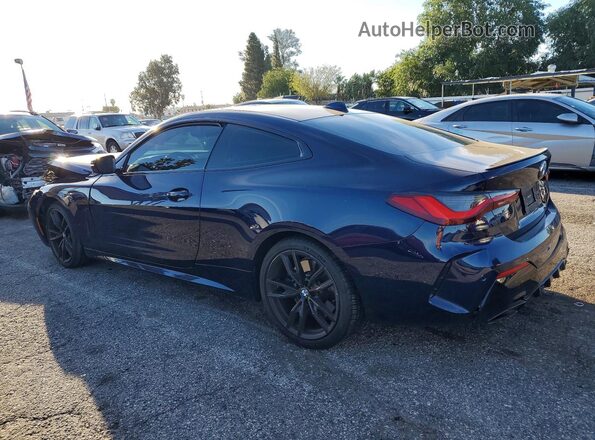 WBA83AP07NCL08663 2022 BMW M4 Blue Rear left