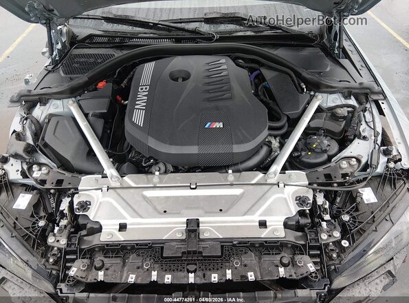 WBA83DA00SCU54070 2025 BMW M4 Light Blue უკანა ხედი