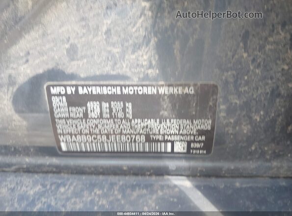 WBA8B9C58JEE80768 2018 BMW OTHER Gray Widok komory silnika