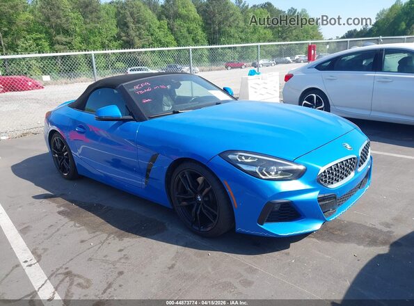 WBAHF3C08LWW57075 2020 BMW Z4 Синий Передняя правая четверть