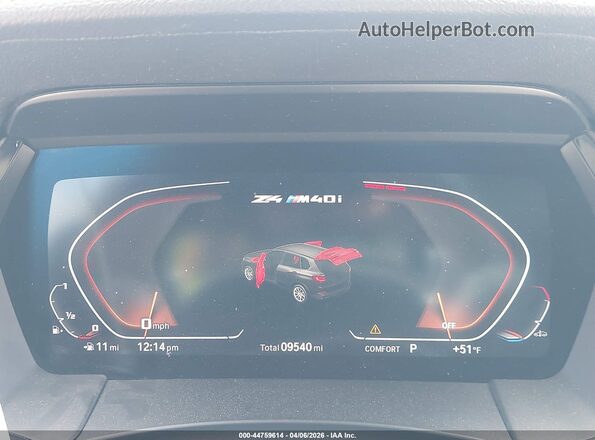 WBAHF9C02LWW46723 2020 BMW Z4 Серебряный Вид задних сидений