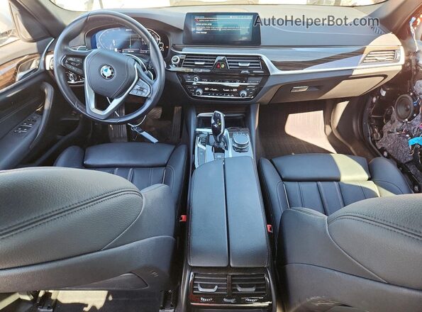 WBAJA9C00LCE33693 2020 BMW 5 SERIES Silver Dashboard view
