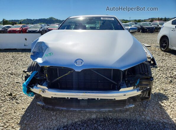 WBAJA9C00LCE33693 2020 BMW 5 SERIES Silver Front view