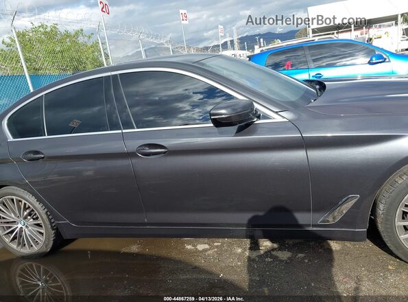 WBAJA9C05LCE35200 2020 BMW 5 SERIES Серый Вид задней части салона