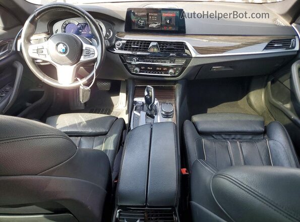 WBAJA9C52KB388351 2019 BMW 5 SERIES Черный Вид панели приборов