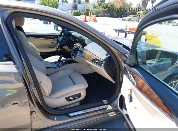 WBAJA9C53JB253216 2018 BMW 5 SERIES Серый Вид салона спереди