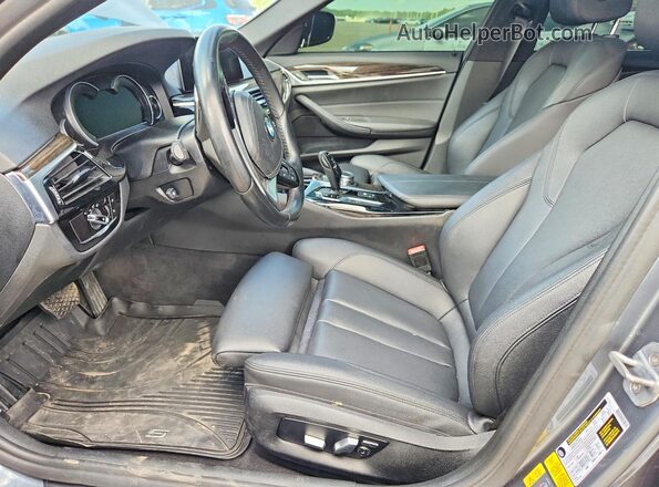 WBAJA9C57KB388474 2019 BMW 5 SERIES Gray Вид салону спереду