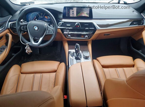 WBAJB1C56KB376282 2019 BMW 5 SERIES Silver Вид панелі приладів