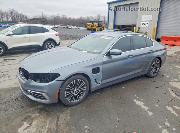 WBAJB1C56KB376282 2019 BMW 5 SERIES Silver Передня ліва чверть