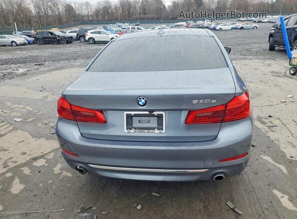 WBAJB1C56KB376282 2019 BMW 5 SERIES Silver Вид ззаду
