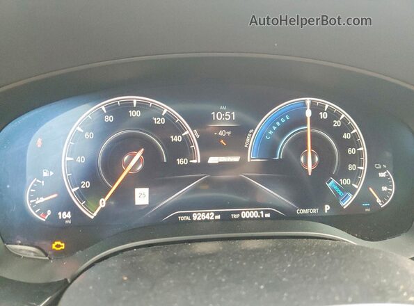 WBAJB1C56KB376282 2019 BMW 5 SERIES Silver Вид щитка приладів