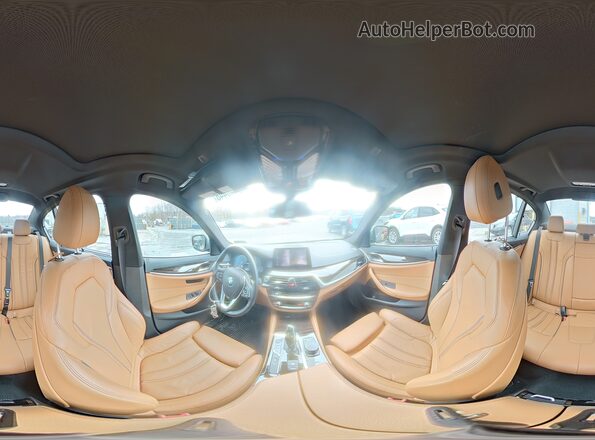 WBAJB1C56KB376282 2019 BMW 5 SERIES Silver Панорамний вид салону 360°