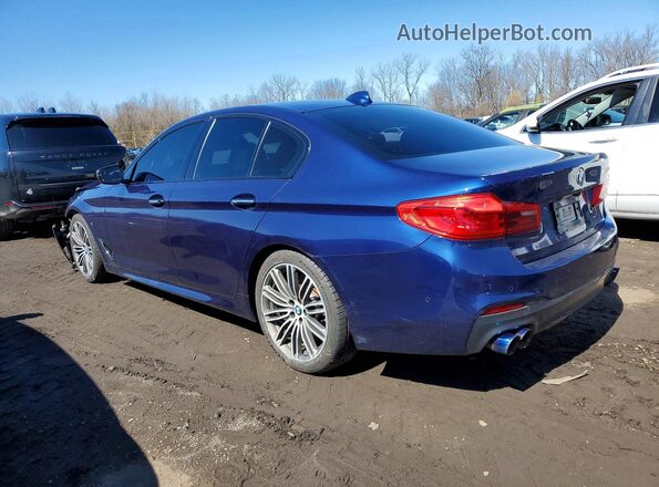 WBAJB9C59JB036458 2018 BMW M5 Синий Задняя левая четверть