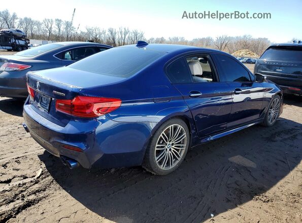 WBAJB9C59JB036458 2018 BMW M5 Синий Задняя правая четверть