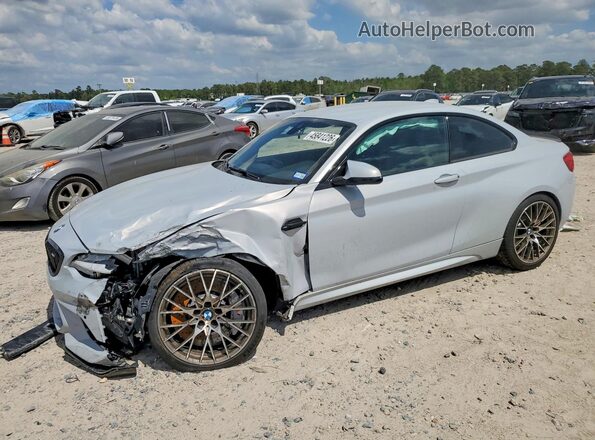 WBS2U7C59KVB09331 2019 BMW M2 Серебряный Передняя левая четверть