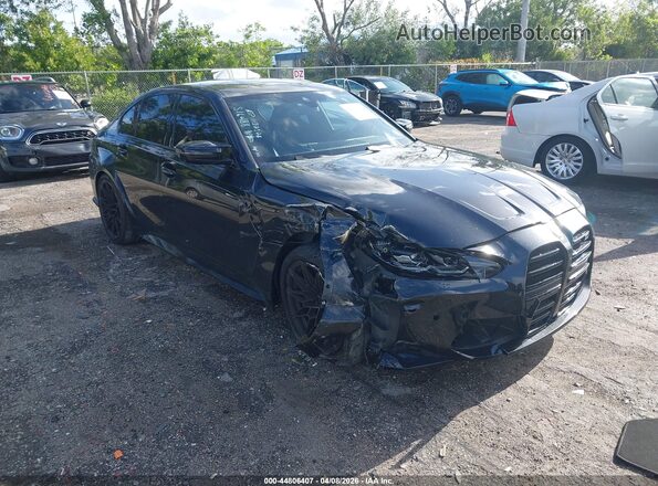 WBS33AY03RFS16488 2024 BMW M3 Black Передня права чверть